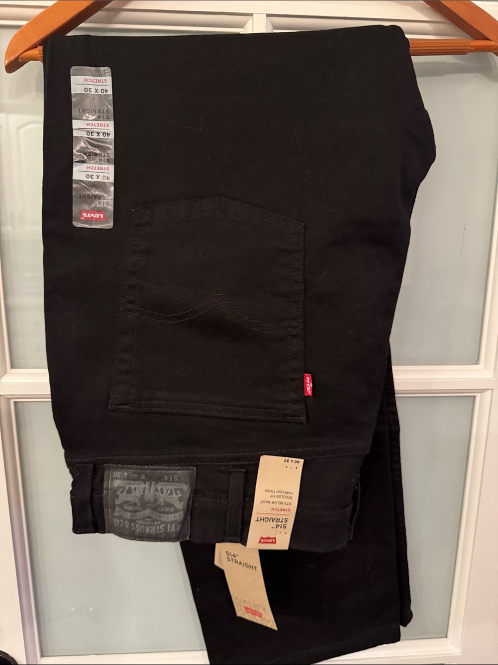 Levi's Men's Black 514  Straight Jeans